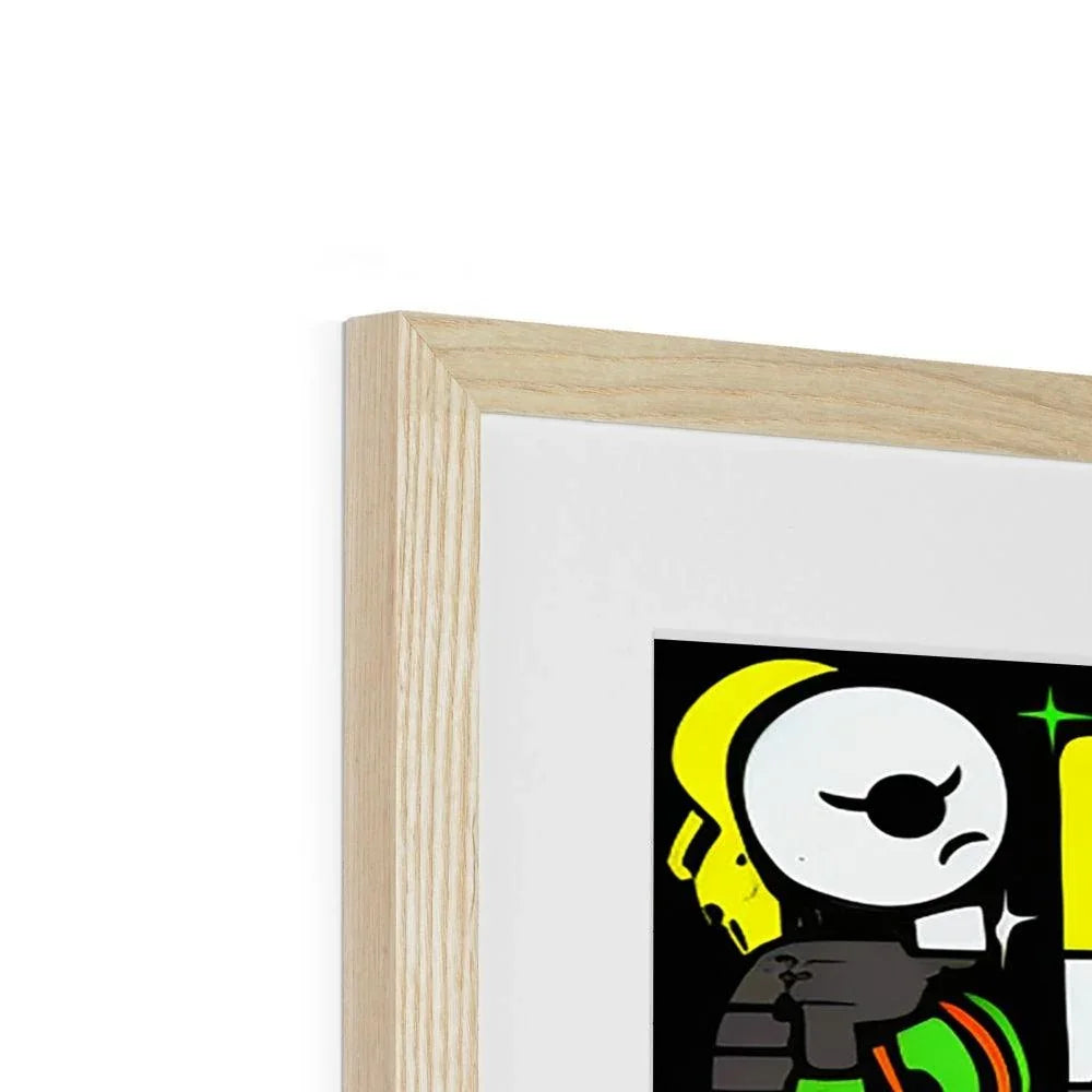 Graffiti Green and Yellow Abstract: A Dive into Vibrant Urban Art Framed & Mounted Print - D'Sare 