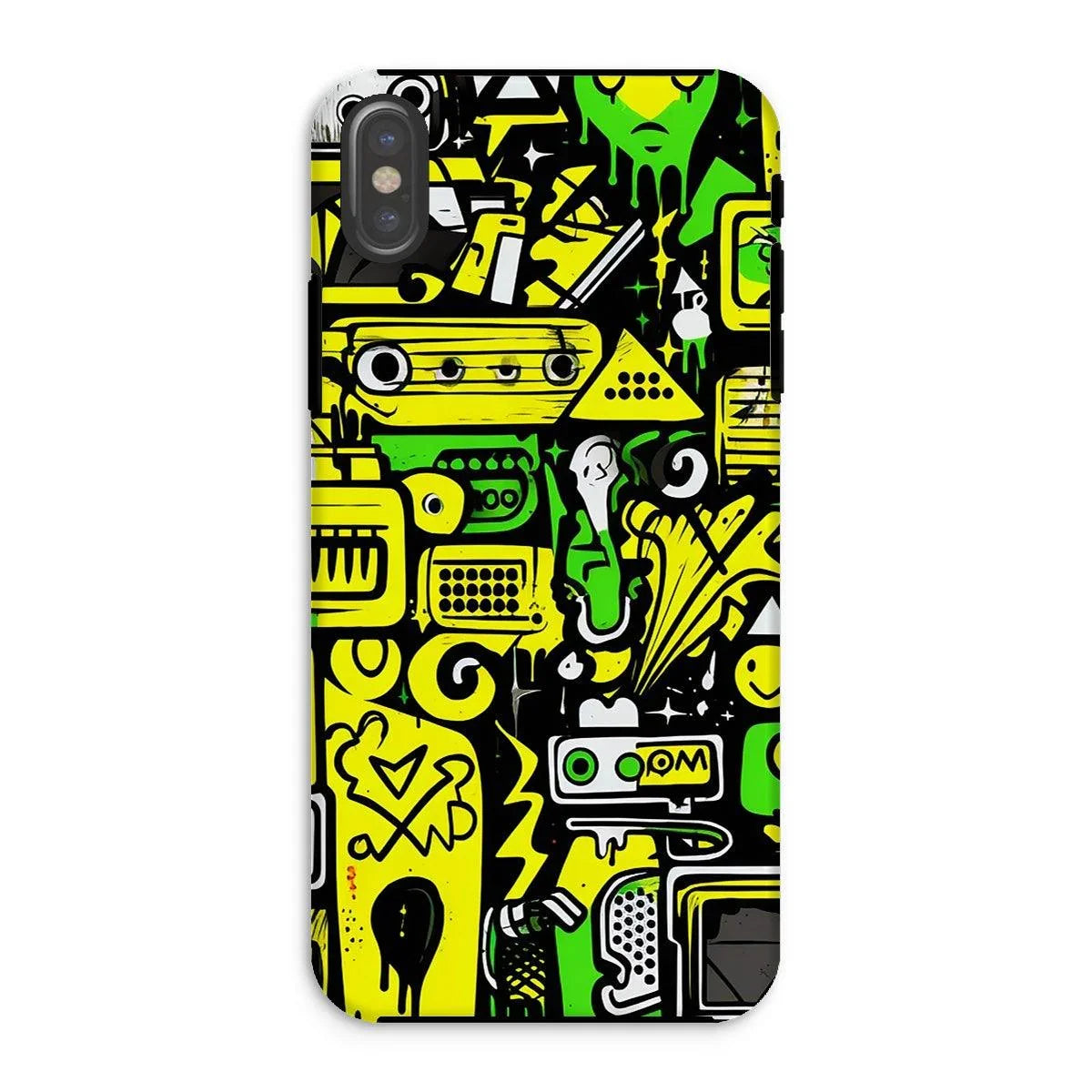 Graffiti Green and Yellow Abstract: A Dive into Vibrant Urban Art Tough Phone Case by Prodigi