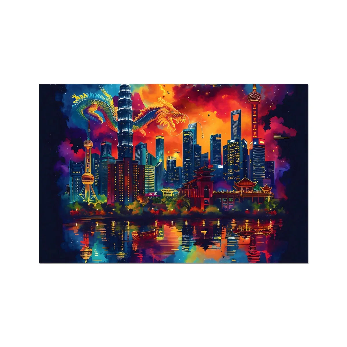 2024 Year Of The Dragon Celebration Fine Art Print - D'Sare