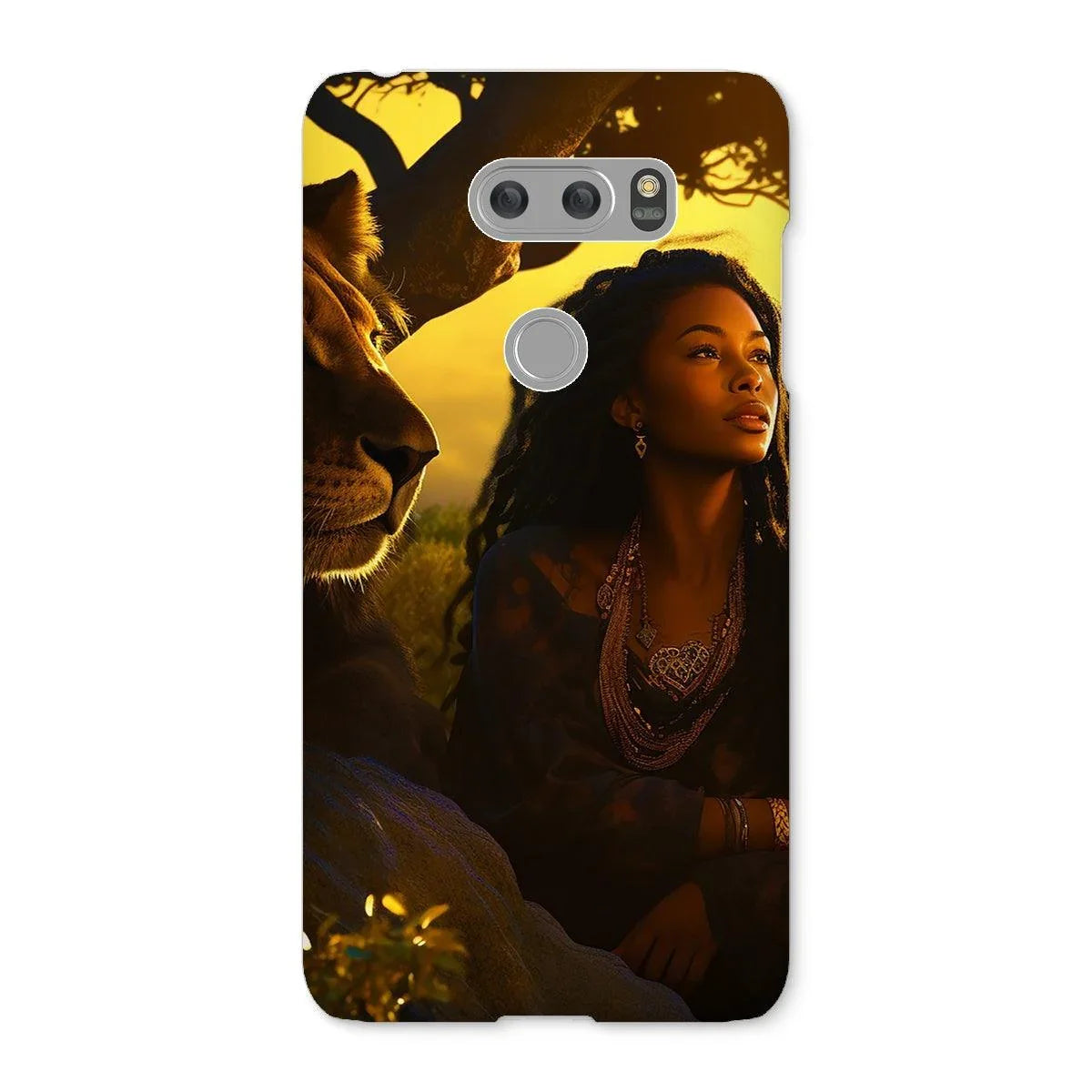 Empress Divine: The Black Feminine & Lion of Judah Legacy Snap Phone Case - D'Sare 