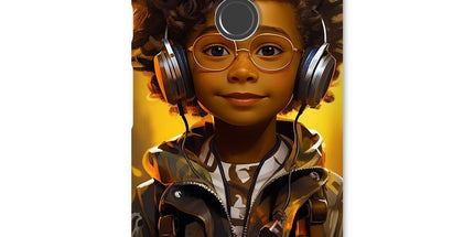 Little Boy Dino Dream Earphone: MelanatedMe Adventures by D'Sare Snap Phone Case - D'Sare 