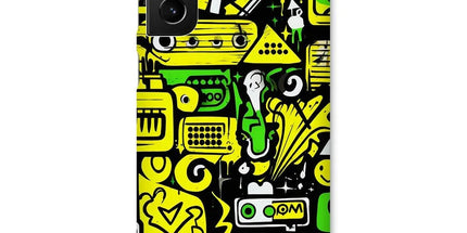 Graffiti Green and Yellow Abstract: A Dive into Vibrant Urban Art Snap Phone Case by Prodigi