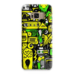 Graffiti Green and Yellow Abstract: A Dive into Vibrant Urban Art Snap Phone Case - D'Sare 