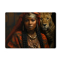 Empress Ebony Leopard Luxe MelanatedME Placemat by Prodigi