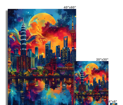 2024 Year Of The Dragon Celebration Fine Art Print - D'Sare