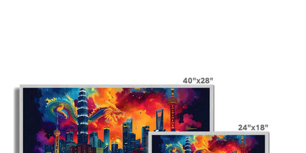 2024 Year Of The Dragon Celebration Antique Framed Print - D'Sare