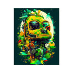 Mechanical Muse: Vibrant Graffiti Odyssey in Surreal Auto Wonderland C-Type Print - D'Sare