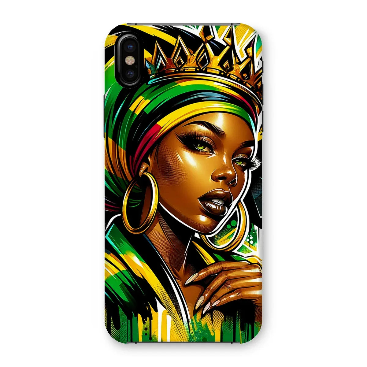 Gift For Her Rasta Queen Street Black Women Gift Snap Phone Case - D'Sare