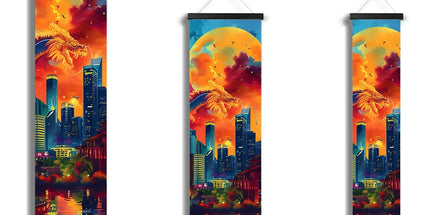 2024 Year Of The Dragon Celebration Wall Height Chart by Prodigi