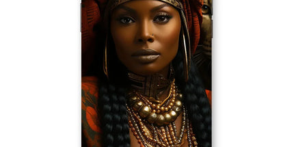 Empress Ebony Leopard Luxe MelanatedME Snap Phone Case by Prodigi