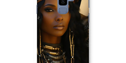 Blue Empress and The Majestic Leopard Snap Phone Case by Prodigi