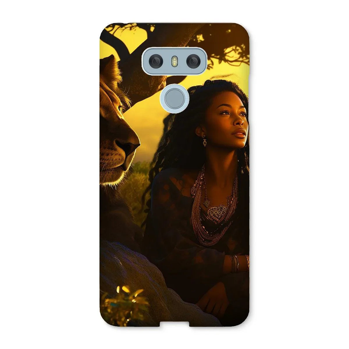 Empress Divine: The Black Feminine & Lion of Judah Legacy Snap Phone Case - D'Sare 