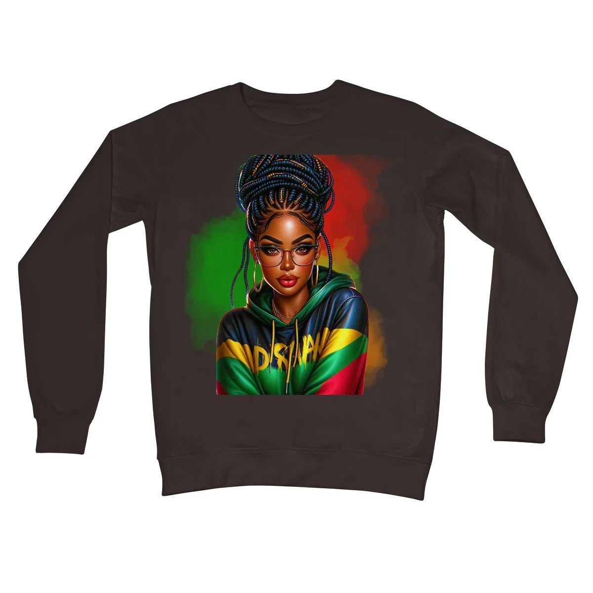 Irie Island Girl  Crew Neck Sweatshirt - D'Sare