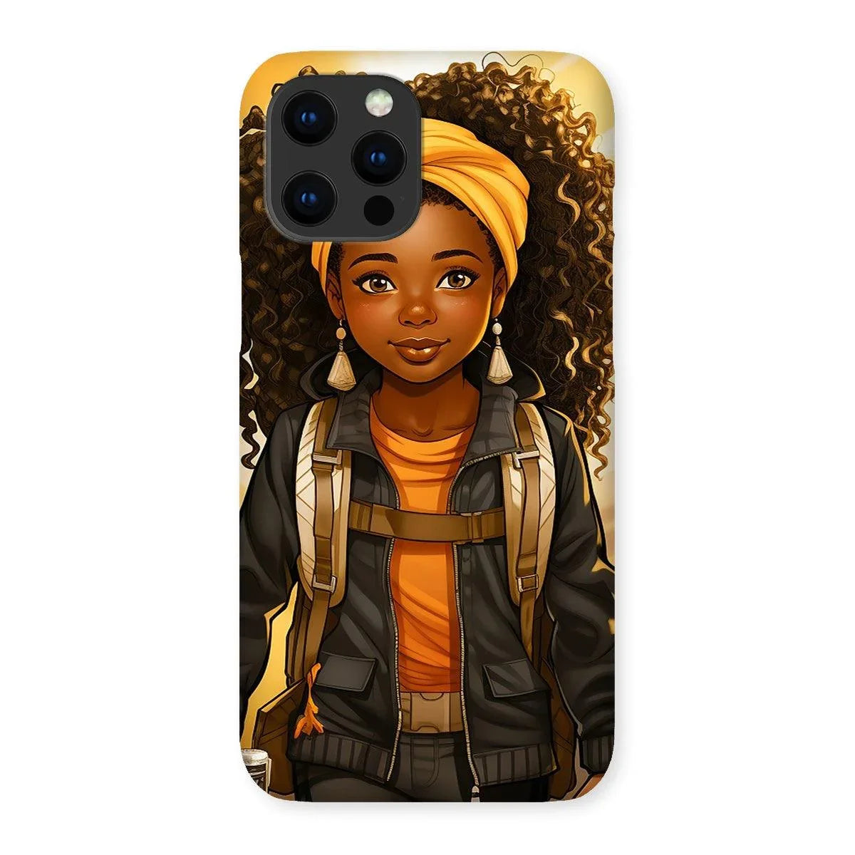 Autum Days Cute Black Girl MelanatedMe Snap Phone Case - D'Sare 
