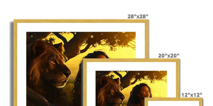 Empress Divine: The Black Feminine & Lion of Judah Legacy Antique Framed & Mounted Print by Prodigi