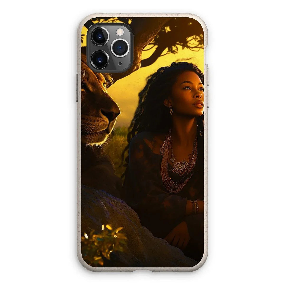 Empress Divine: The Black Feminine & Lion of Judah Legacy Eco Phone Case - D'Sare 