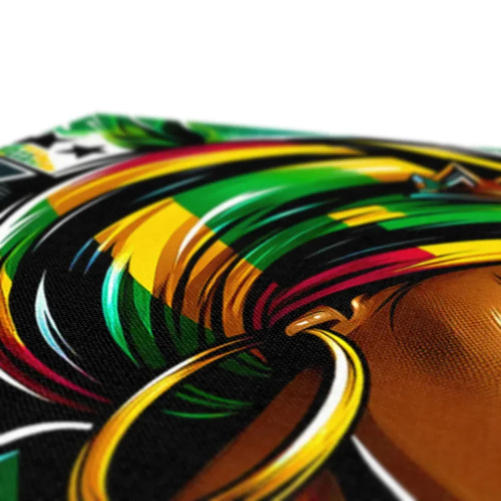 Gift For Her Rasta Queen Street Black Women Gift Eco Canvas - D'Sare