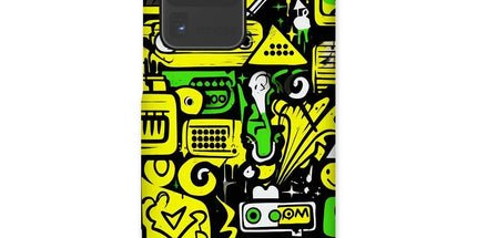Graffiti Green and Yellow Abstract: A Dive into Vibrant Urban Art Snap Phone Case by Prodigi