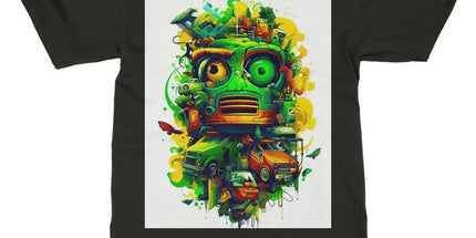 Graffiti Odyssey Surreal Urban Jungle Car Junk Yard Softstyle T-Shirt - D'Sare