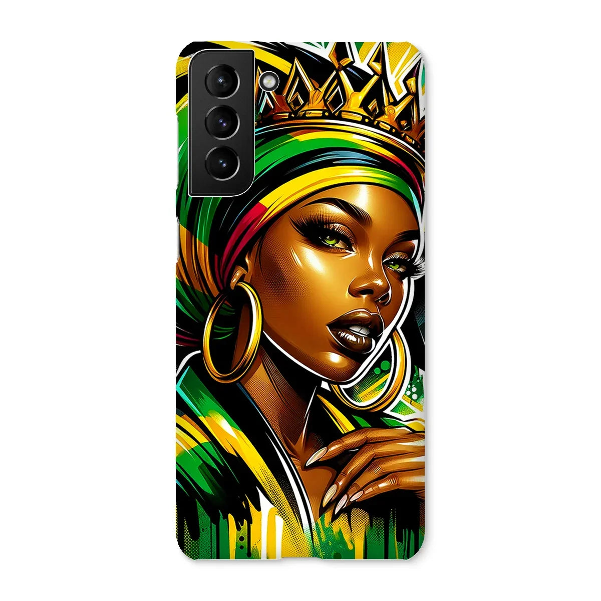 Gift For Her Rasta Queen Street Black Women Gift Snap Phone Case - D'Sare
