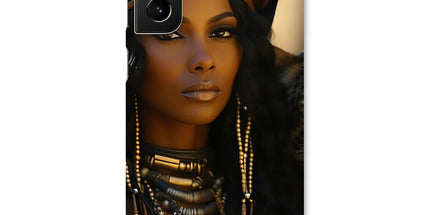 Blue Empress and The Majestic Leopard Snap Phone Case by Prodigi