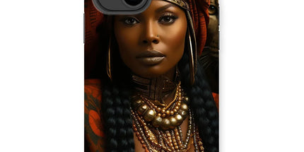 Empress Ebony Leopard Luxe MelanatedME Tough Phone Case - D'Sare