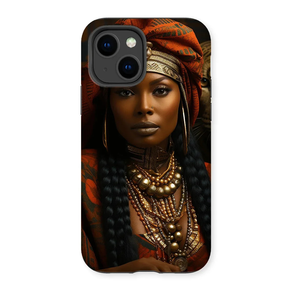 Empress Ebony Leopard Luxe MelanatedME Tough Phone Case - D'Sare