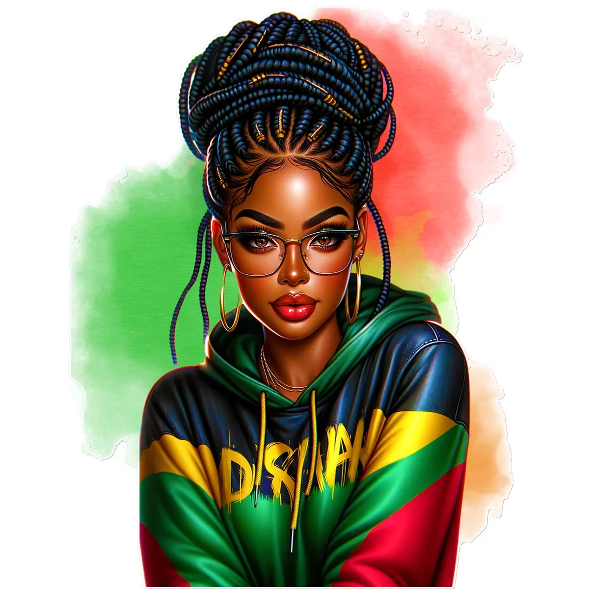 Irie Island Girl  Temporary Tattoo - D'Sare