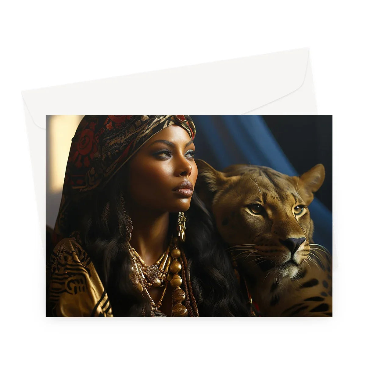 Empowered Ebony Sentiments Greeting Card - D'Sare