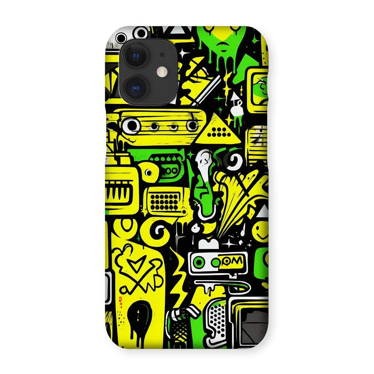 Graffiti Green and Yellow Abstract: A Dive into Vibrant Urban Art Snap Phone Case by Prodigi