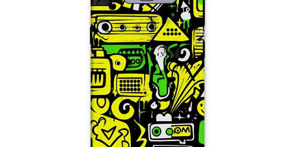 Graffiti Green and Yellow Abstract: A Dive into Vibrant Urban Art Tough Phone Case by Prodigi