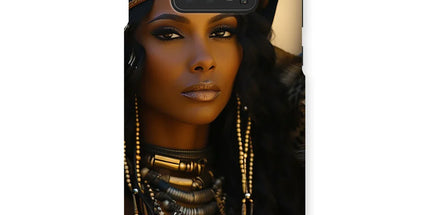 Blue Empress and The Majestic Leopard Snap Phone Case by Prodigi