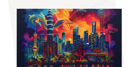 2024 Year Of The Dragon Celebration Greeting Card by Prodigi