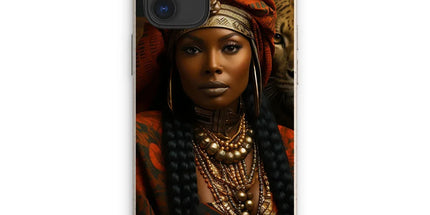 Empress Ebony Leopard Luxe MelanatedME Eco Phone Case by Prodigi