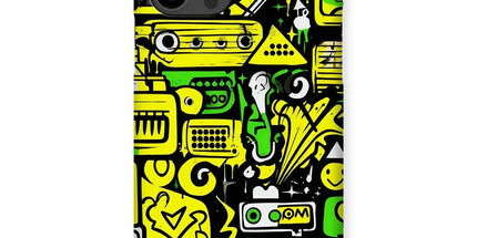 Graffiti Green and Yellow Abstract: A Dive into Vibrant Urban Art Snap Phone Case by Prodigi