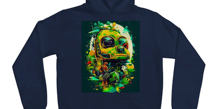 Mechanical Muse: Vibrant Graffiti Odyssey in Surreal Auto Wonderland Kids Hoodie by D'Sare