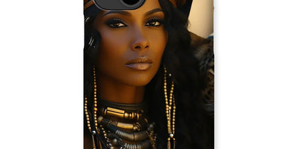 Blue Empress and The Majestic Leopard Snap Phone Case by Prodigi