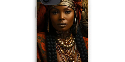 Empress Ebony Leopard Luxe MelanatedME Eco Phone Case by Prodigi