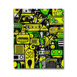 Graffiti Green and Yellow Abstract: A Dive into Vibrant Urban Art Canvas - D'Sare 