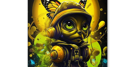 Lunar Explorer Pup | Intergalactic Canine Adventurer - Cosmic Voyage Sci-Fi Enthusiasts Coaster by D'Sare