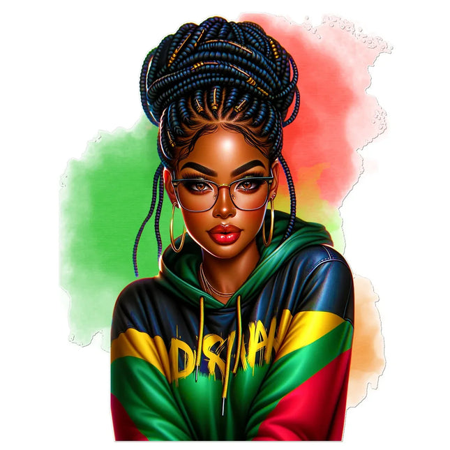 Irie Island Girl Temporary Tattoo by Prodigi
