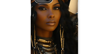 Blue Empress and The Majestic Leopard Snap Phone Case by Prodigi