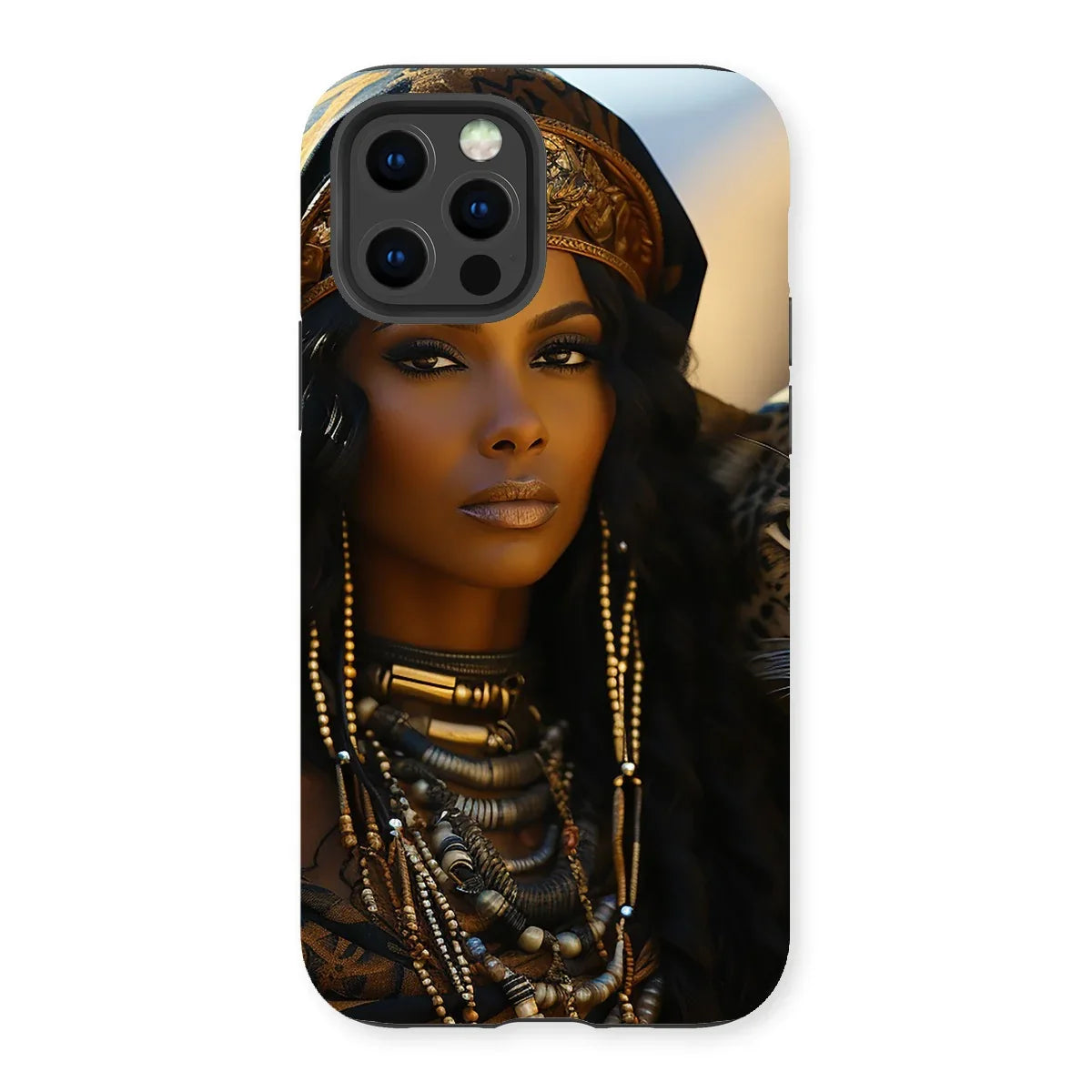 Blue Empress and The Majestic Leopard Tough Phone Case - D'Sare