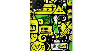 Graffiti Green and Yellow Abstract: A Dive into Vibrant Urban Art Snap Phone Case by Prodigi