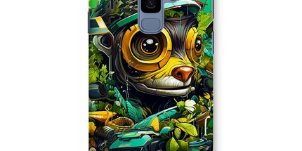 Nature's Resilience: Surreal Auto-Forest Artwork - Whimsical Raccoon and Greenery Infused Car  Snap Phone Case - D'Sare