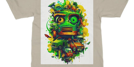 Graffiti Odyssey Surreal Urban Jungle Car Junk Yard Softstyle T-Shirt - D'Sare