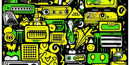 Graffiti Green and Yellow Abstract: A Dive into Vibrant Urban Art Sticker by Prodigi