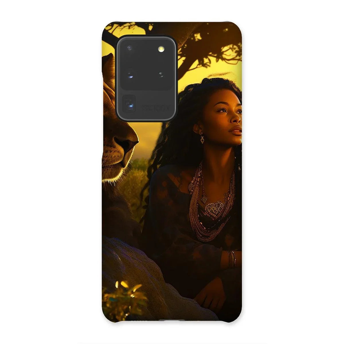 Empress Divine: The Black Feminine & Lion of Judah Legacy Snap Phone Case - D'Sare 
