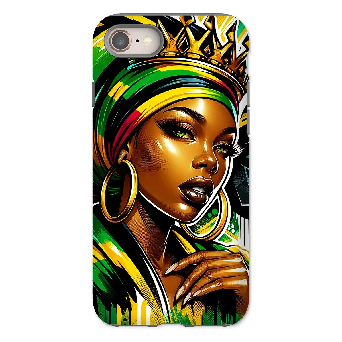 Gift For Her Rasta Queen Street Black Women Gift Tough Phone Case - D'Sare
