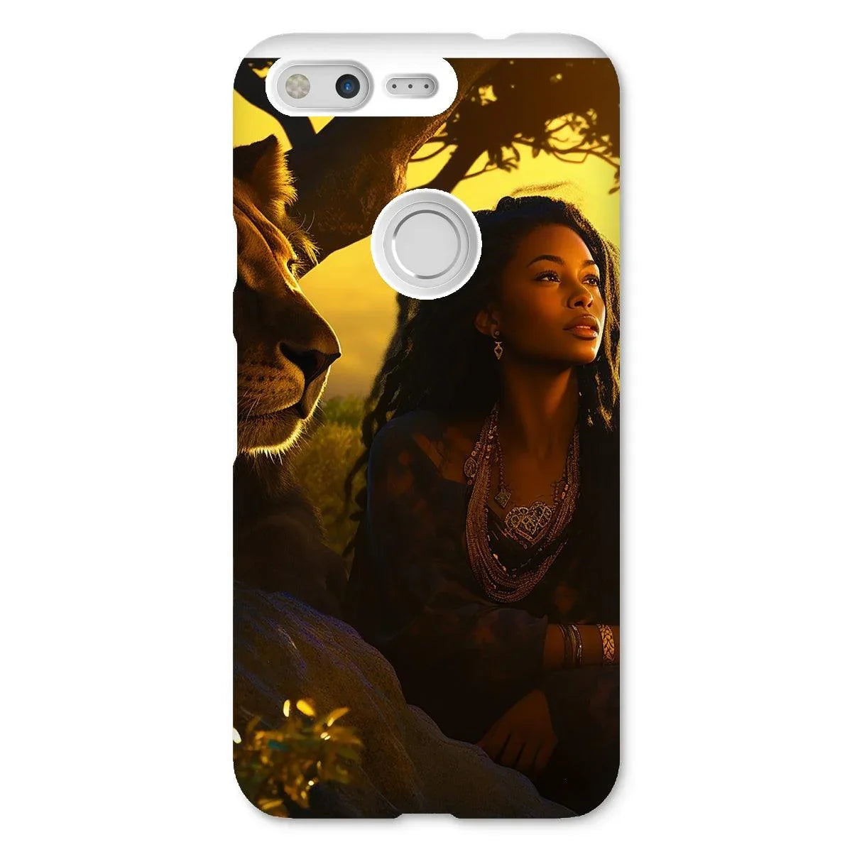 Empress Divine: The Black Feminine & Lion of Judah Legacy Snap Phone Case - D'Sare 